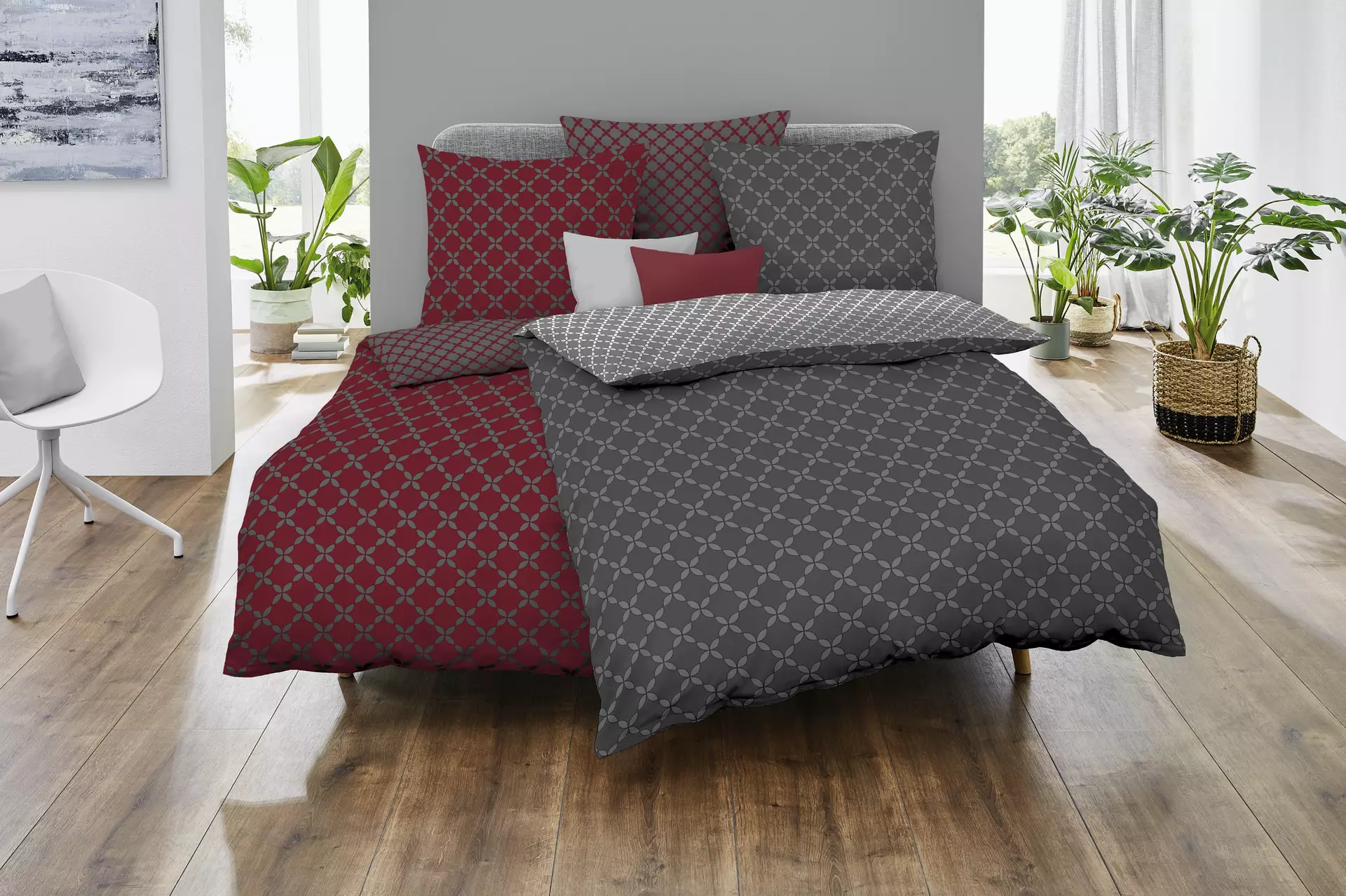 Biber-Bettwäsche Fenja Kaeppel Textil 155 x 220 cm