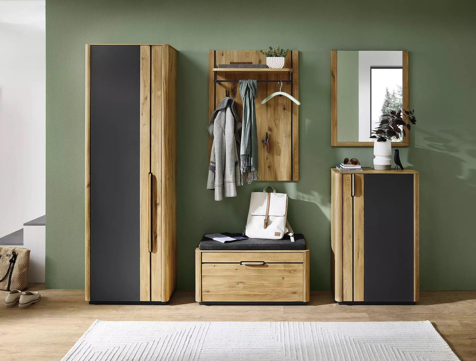 Garderobenpaneel GRANDERA VALMONDO Holz 30 x 115 x 75 cm