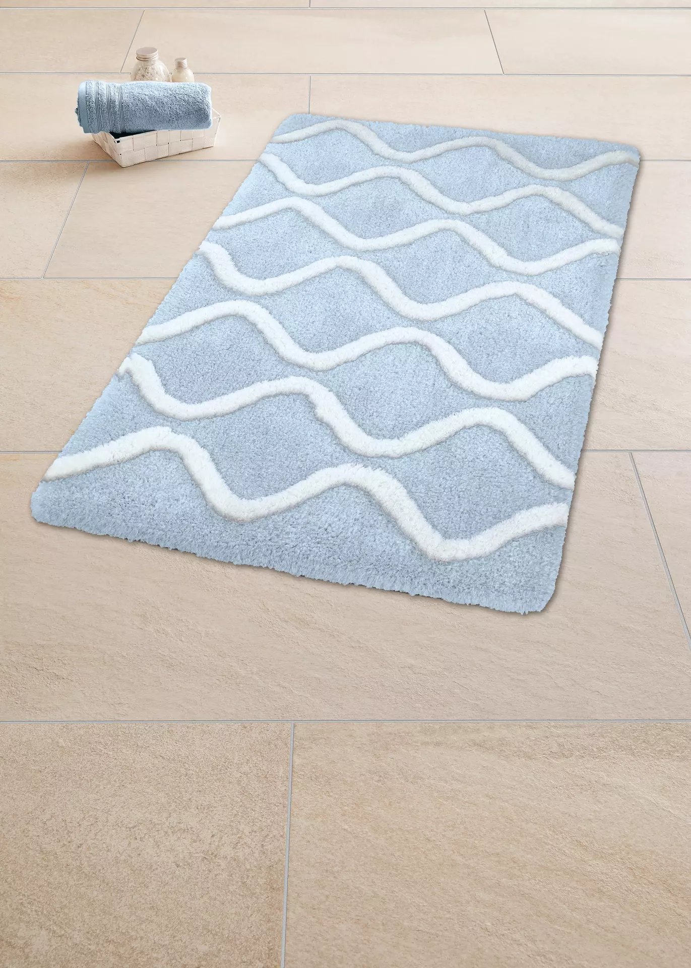 Badteppich Piana Kleine Wolke Textil 70 x 2 x 120 cm