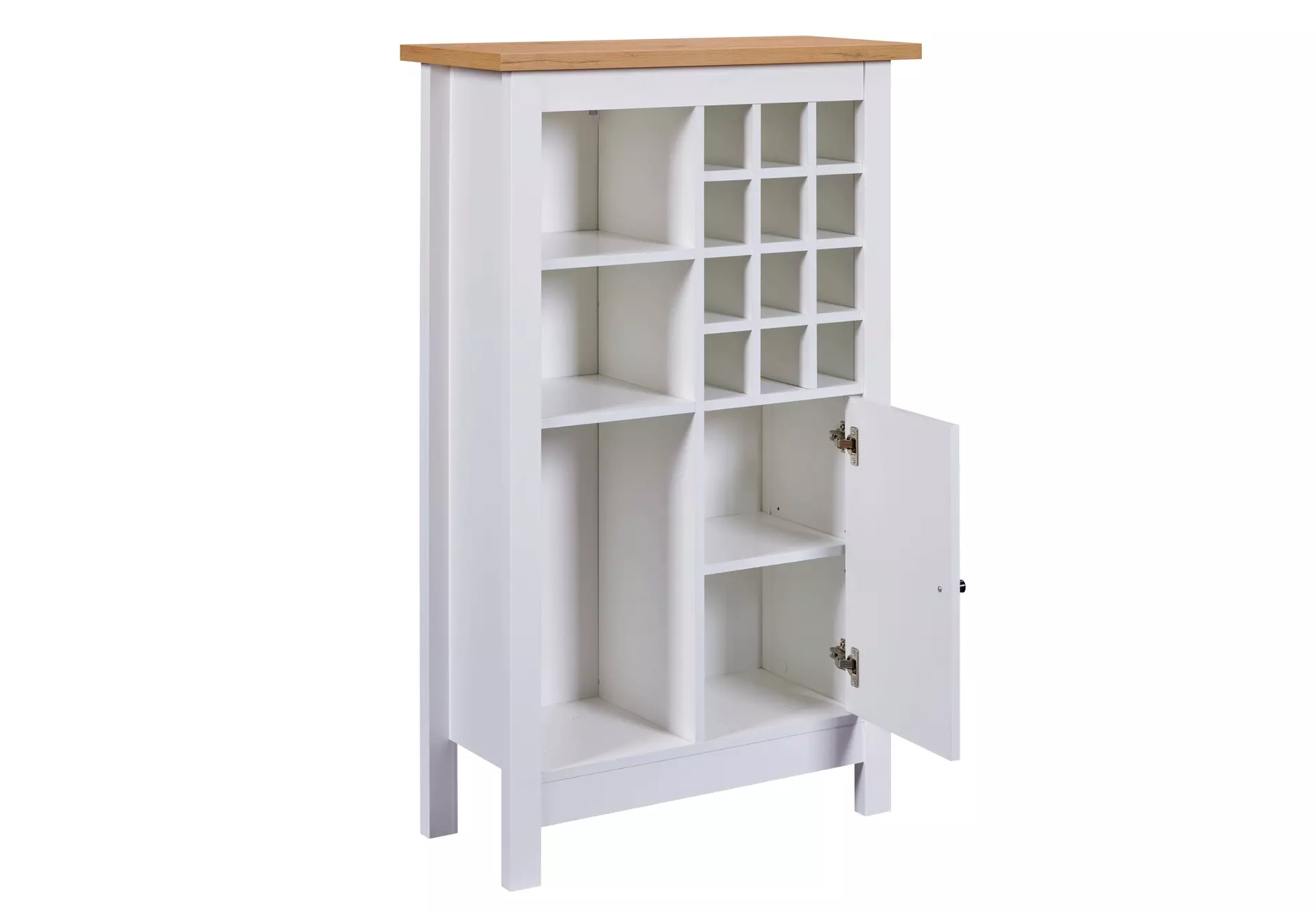 Weinregal Weinschrank Julina Inter Link Holzwerkstoff 76 x 124 x 76 cm