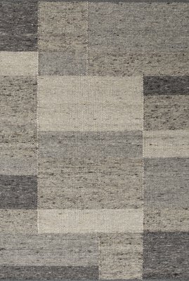Bild von Handwebteppich ca. 140 x 70 cm grau