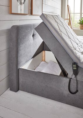 4. Bild von Boxspringbett ca. 213 x 104 x 190 cm Sun Garden grau