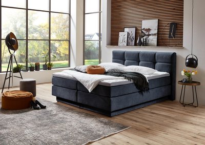 Bild von Boxspringbett ca. 217 x 112 x 168 cm Dreamoro Blau