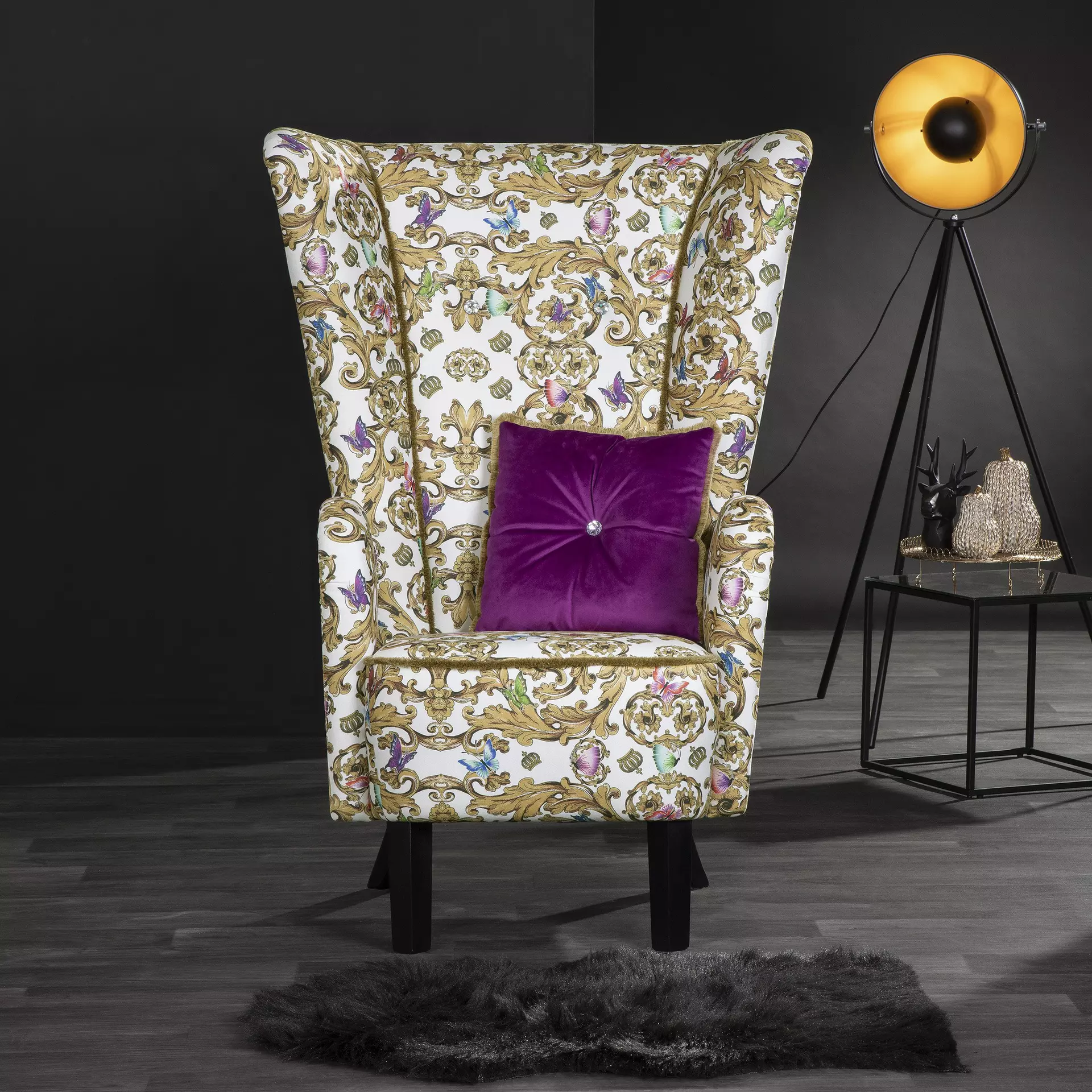 Sessel ANAELLE Glööckler by Max Winzer Textil 89 x 122 x 96 cm