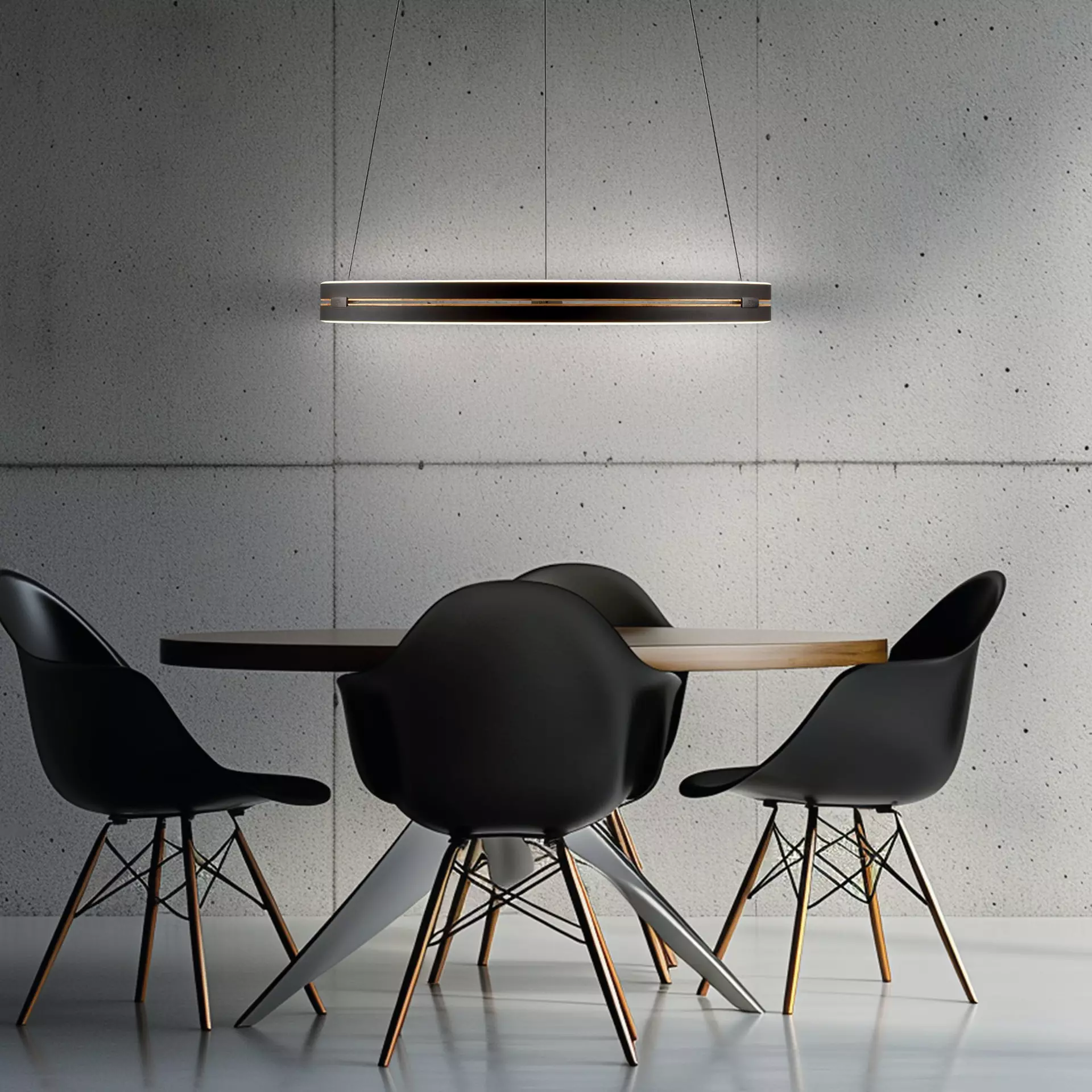 Hängeleuchte PURE E-Loop Paul Neuhaus Metall 70 x 350 x 70 cm