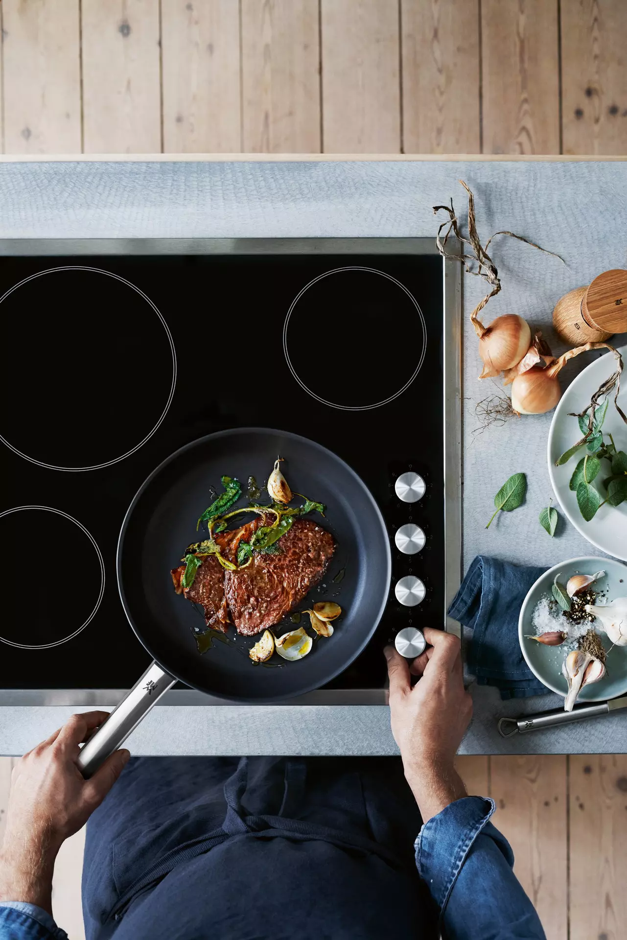 Pfanne Steak Profi WMF Metall 30 x 8 x 48 cm