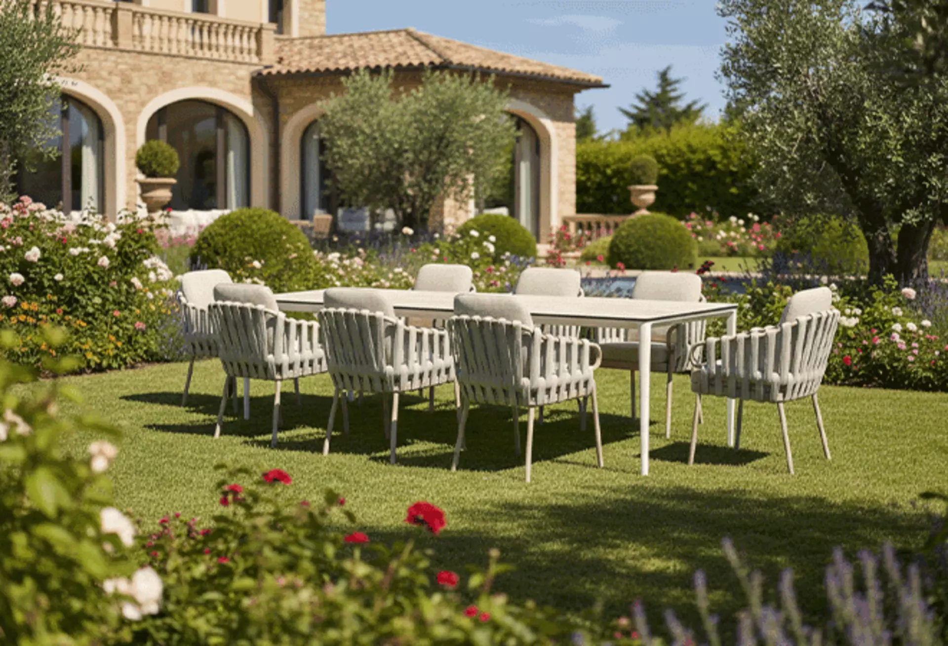 Große Tierra Outdoor Tischgruppe für den Garten