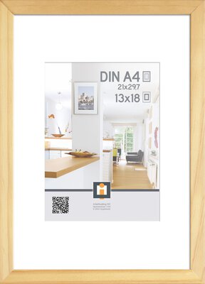 Bild von Bilderrahmen Kunststoff beige