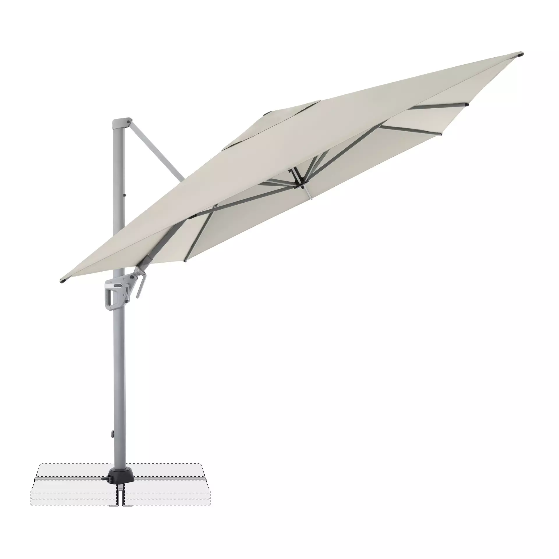 Sonnenschirm Active NEO Side Doppler Textil 350 x 265 x 260 cm