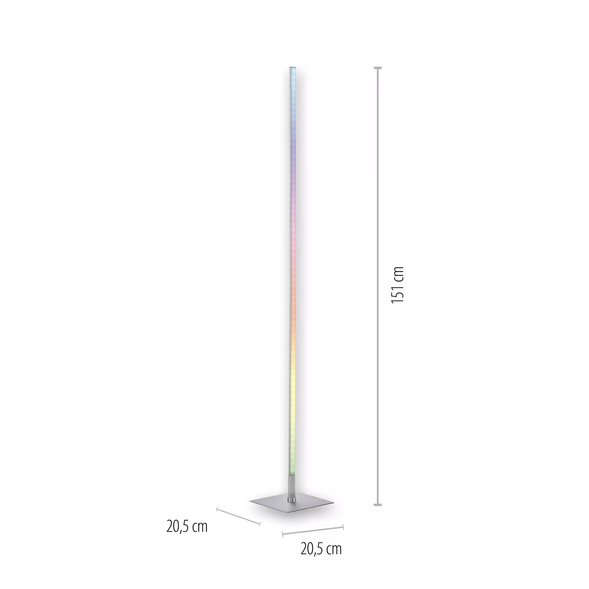 Stehleuchte HENRY JUST LIGHT Metall 20 x 151 x 20 cm