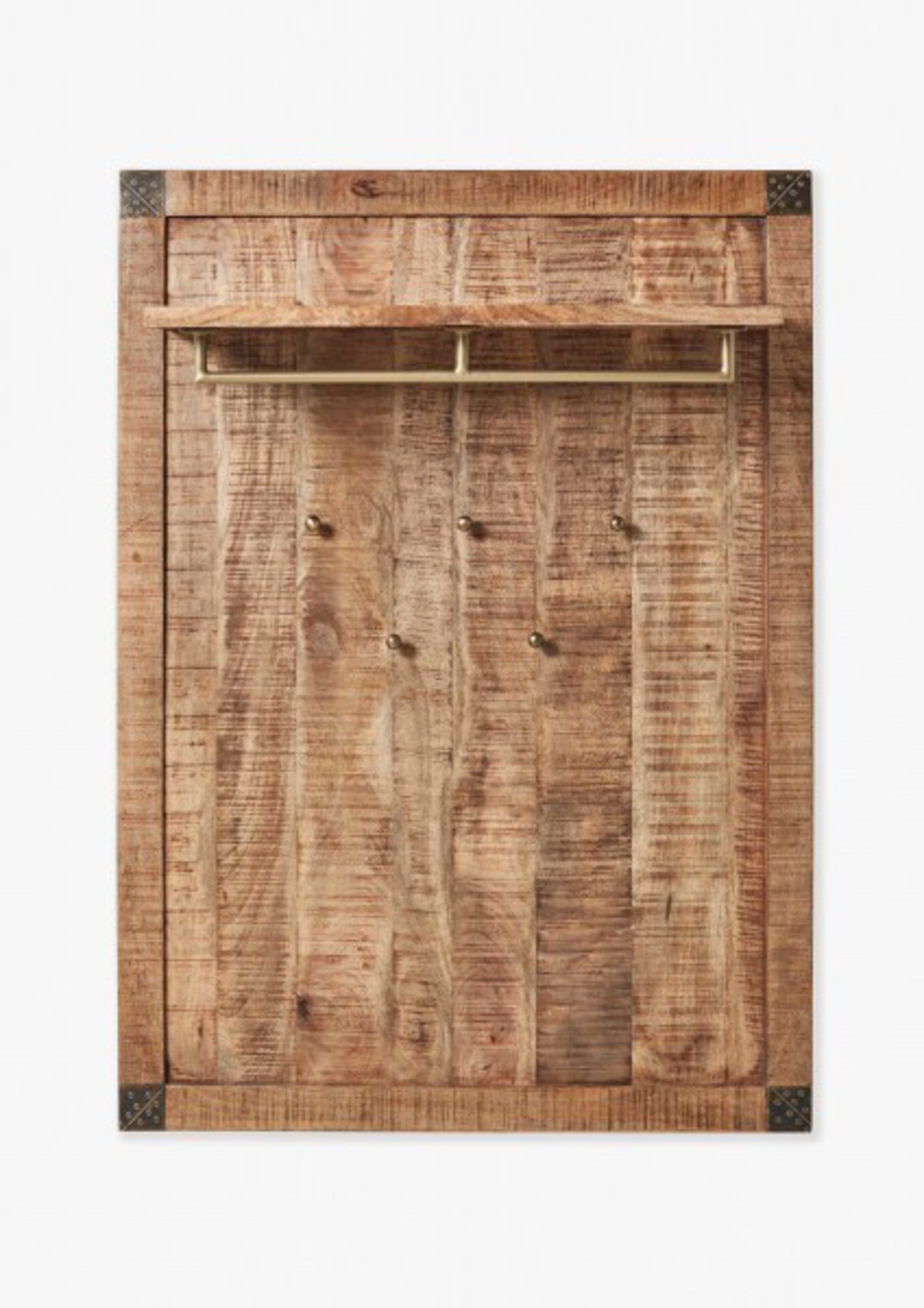 Garderobenpaneel CURL Vito Holz 30 x 125 x 90 cm