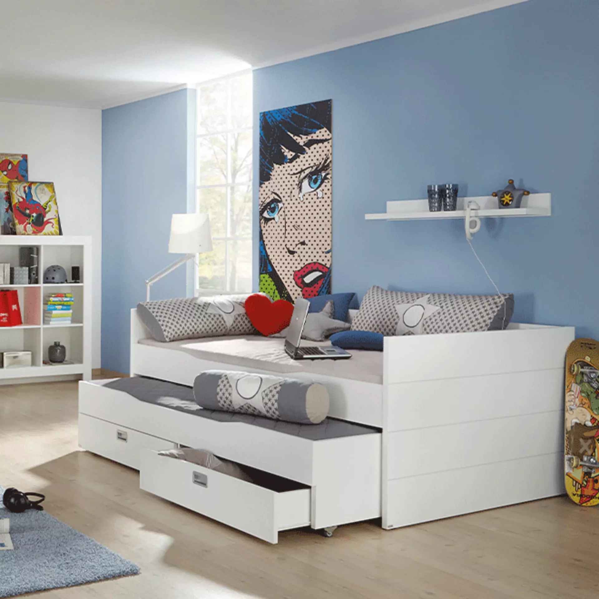 Jugendzimmer mit der Paidi Möbelserie Fiona