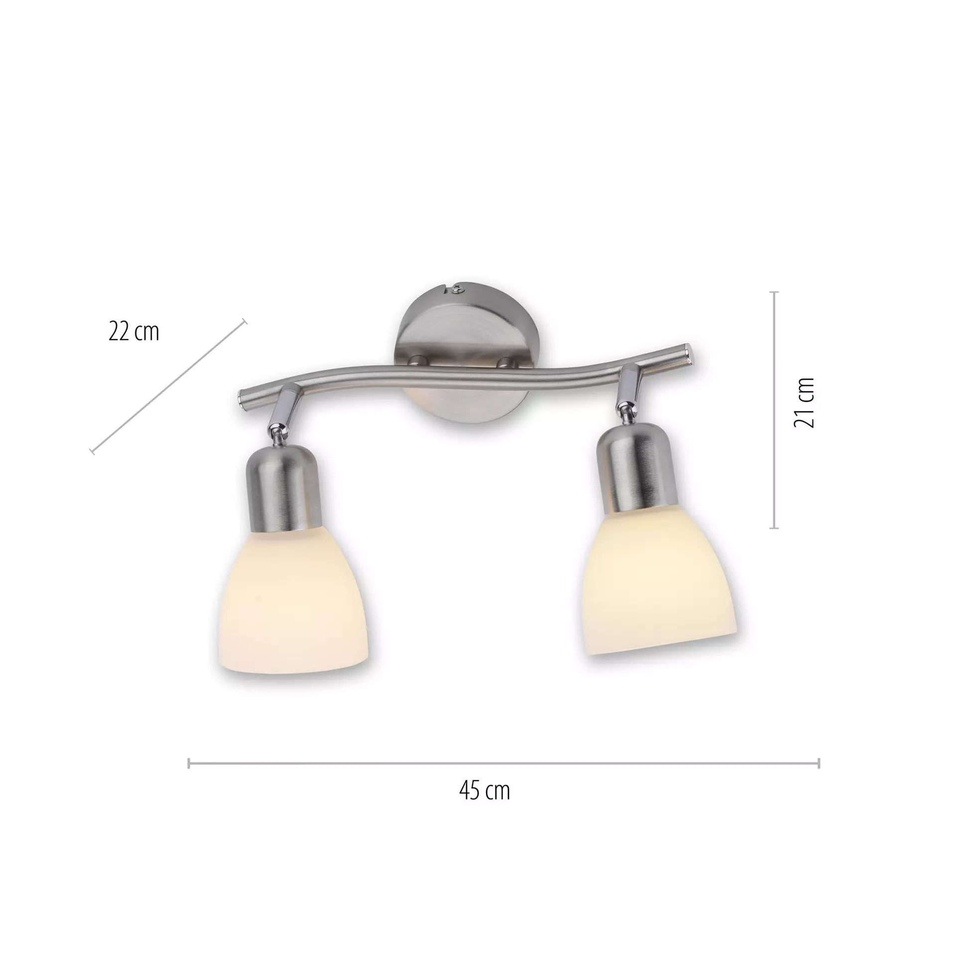 Strahler KARO JUST LIGHT Metall 8 x 21 x 26 cm