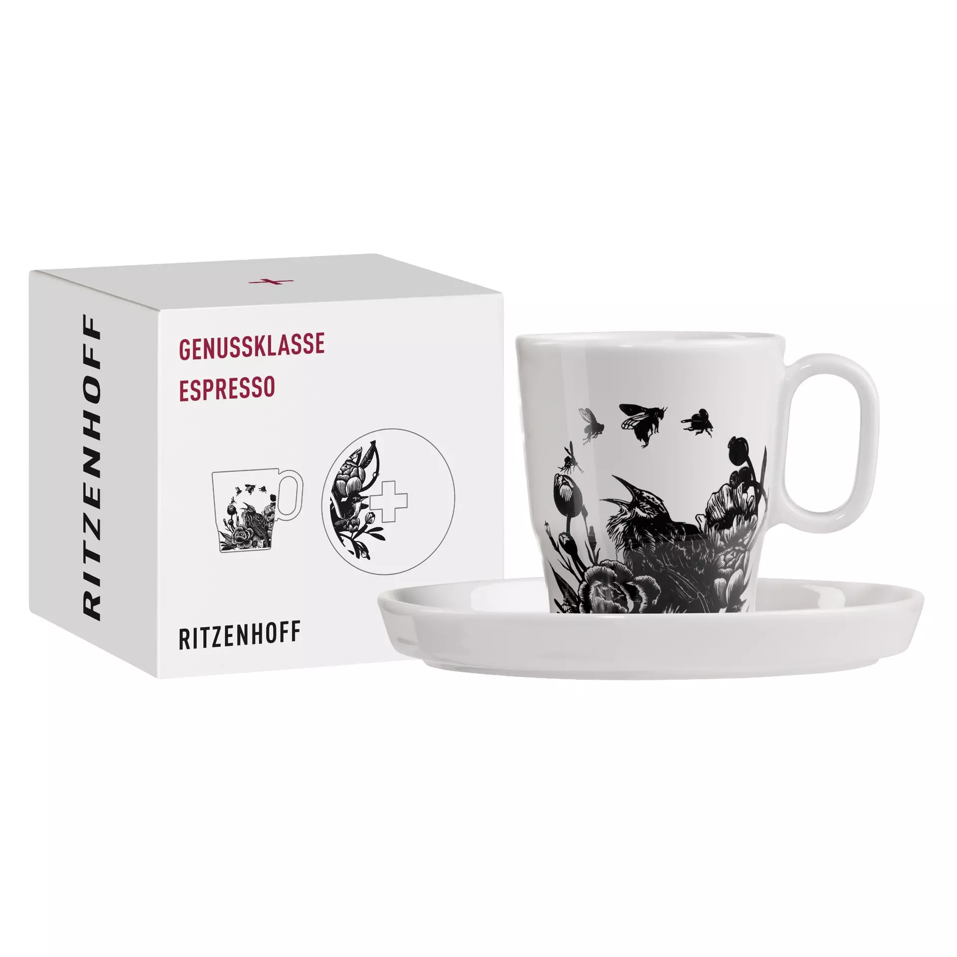 Espressotasse Genussklasse Espresso 001 Ritzenhoff Keramik 6 x 