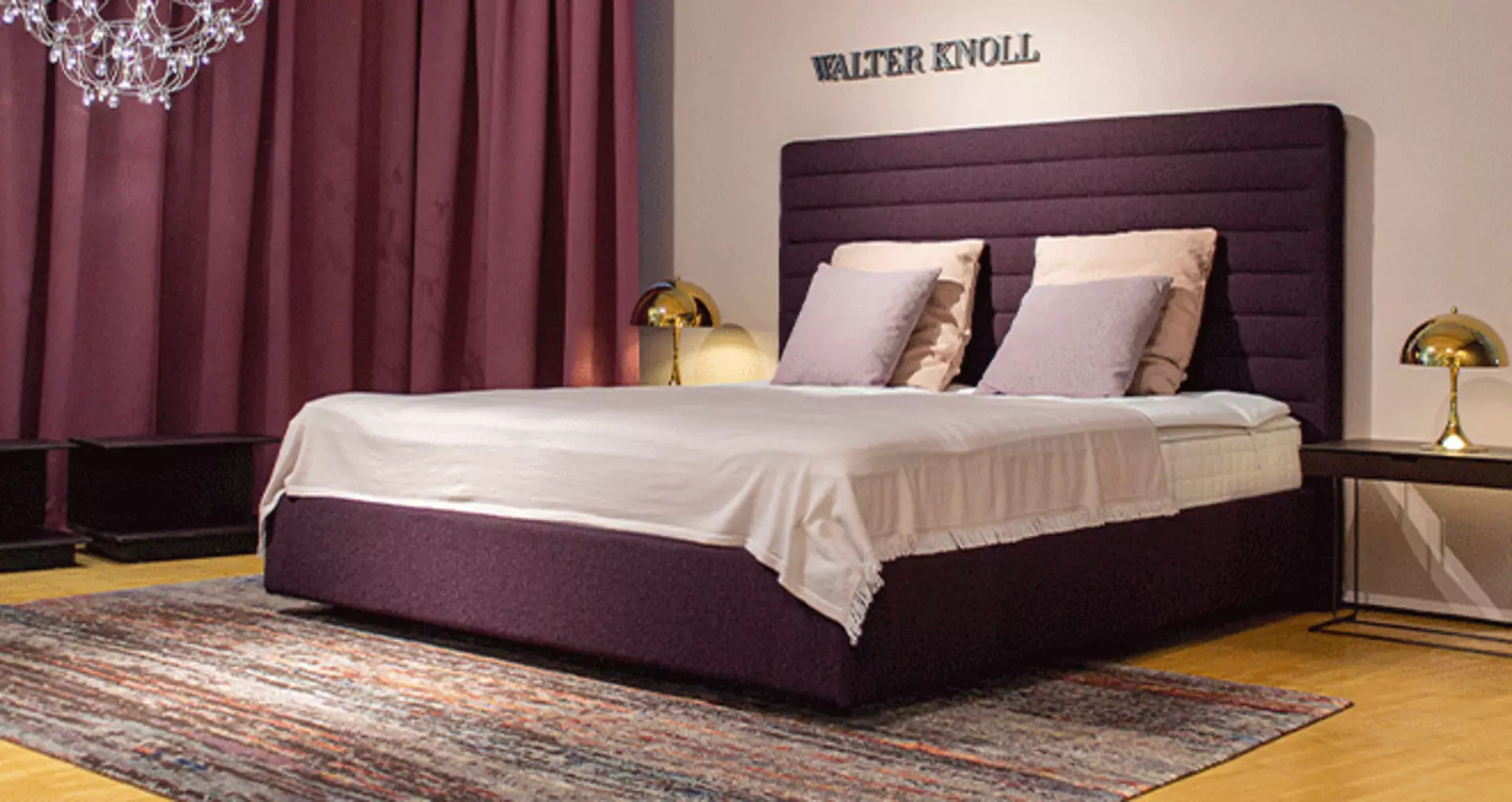 Das Walter Knoll Bett ISON in der Ausstellung bei interni by inhofer