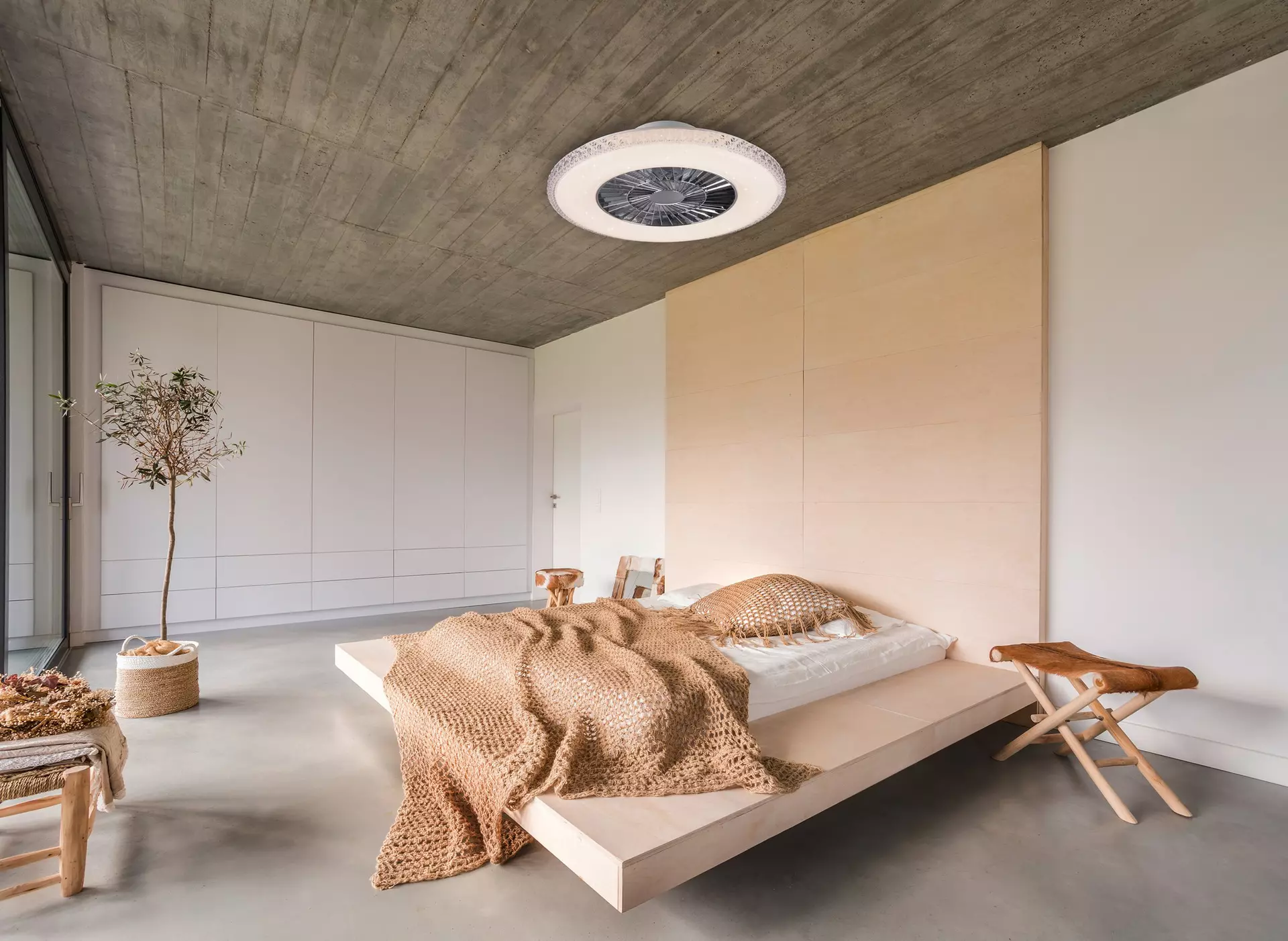Deckenventilator Harstad Reality Leuchten Kunststoff 60 x 18 x 60 cm