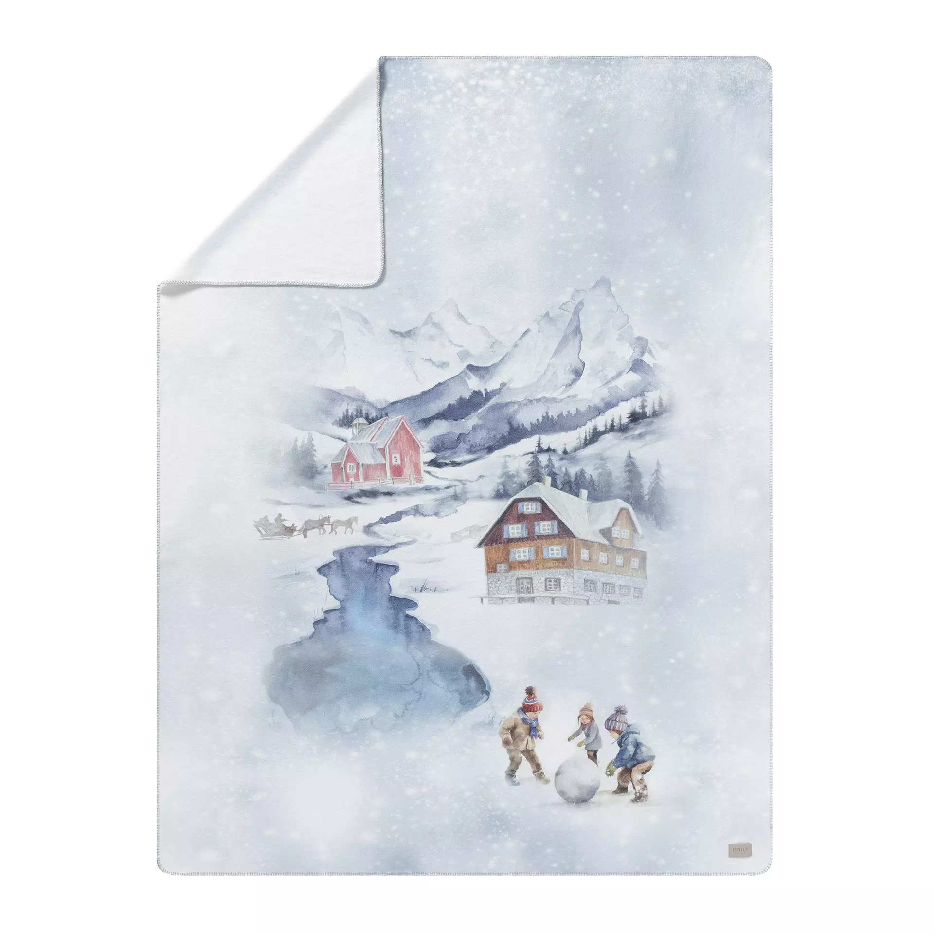 Flanelldecke Mountain Lake Home Estella Textil 150 x 200 cm