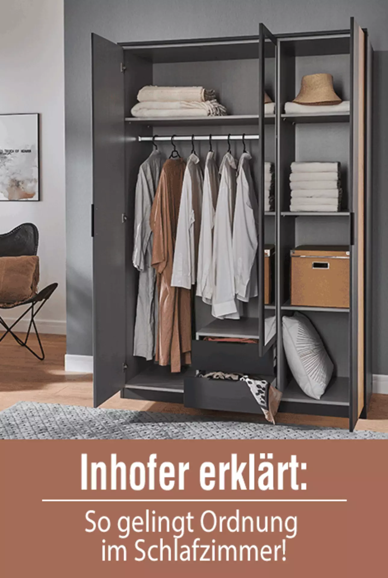 So gelingt Ordnung im Schlafzimmer. Jetzt klicken und mehr erfahren