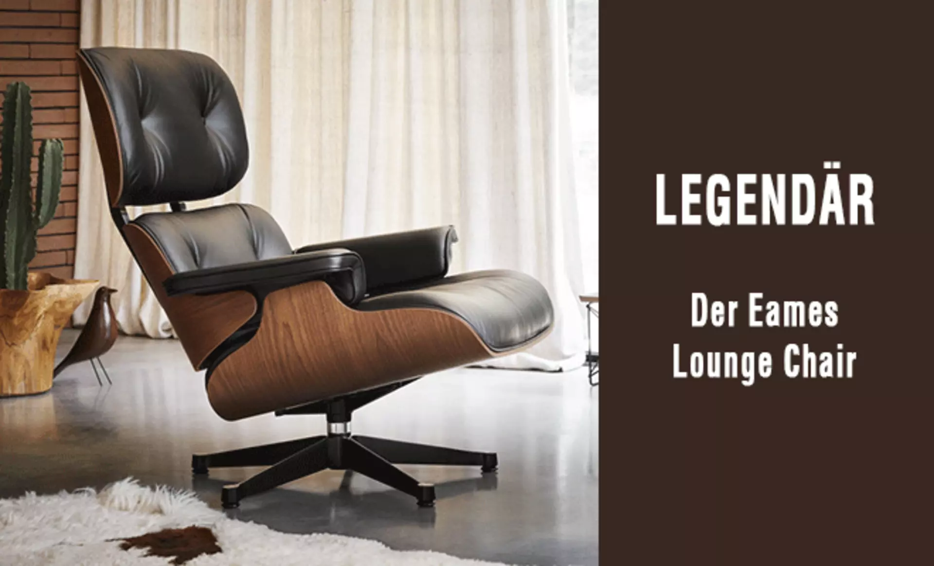 Ultimativer Sitzkomfort: der Eames Lounge Chair ist zurecht eine Sesselikone. Jetzt mehr über den legendären Sessel erfahren