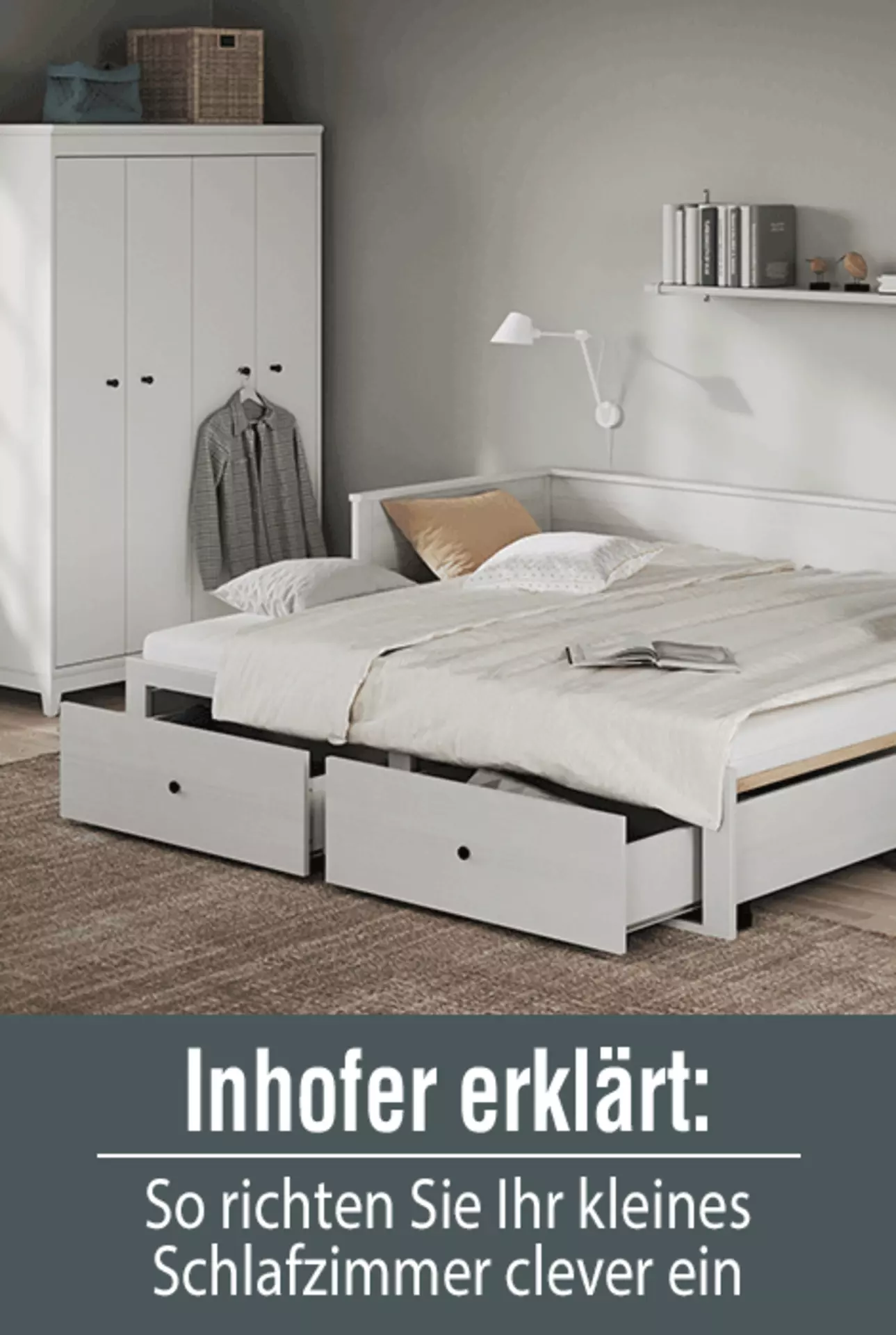 Kleines Schlafzimmer clever einrichten - jetzt klicken und mehr erfahren