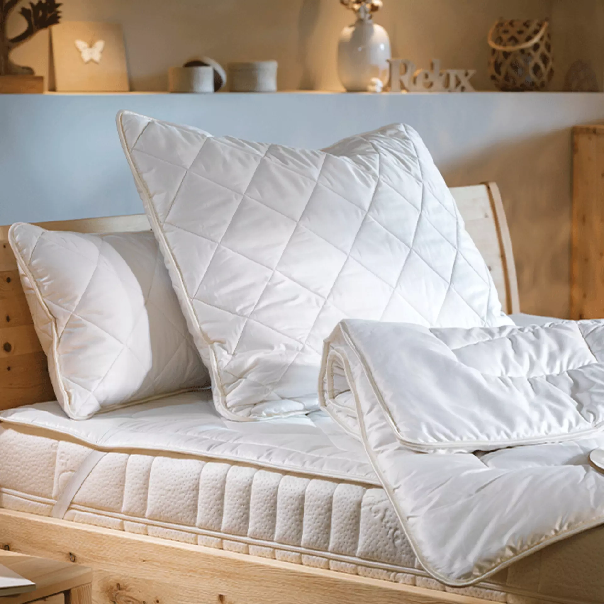 Zirbenholzspäne im Kissen geben den Duft direkt ab