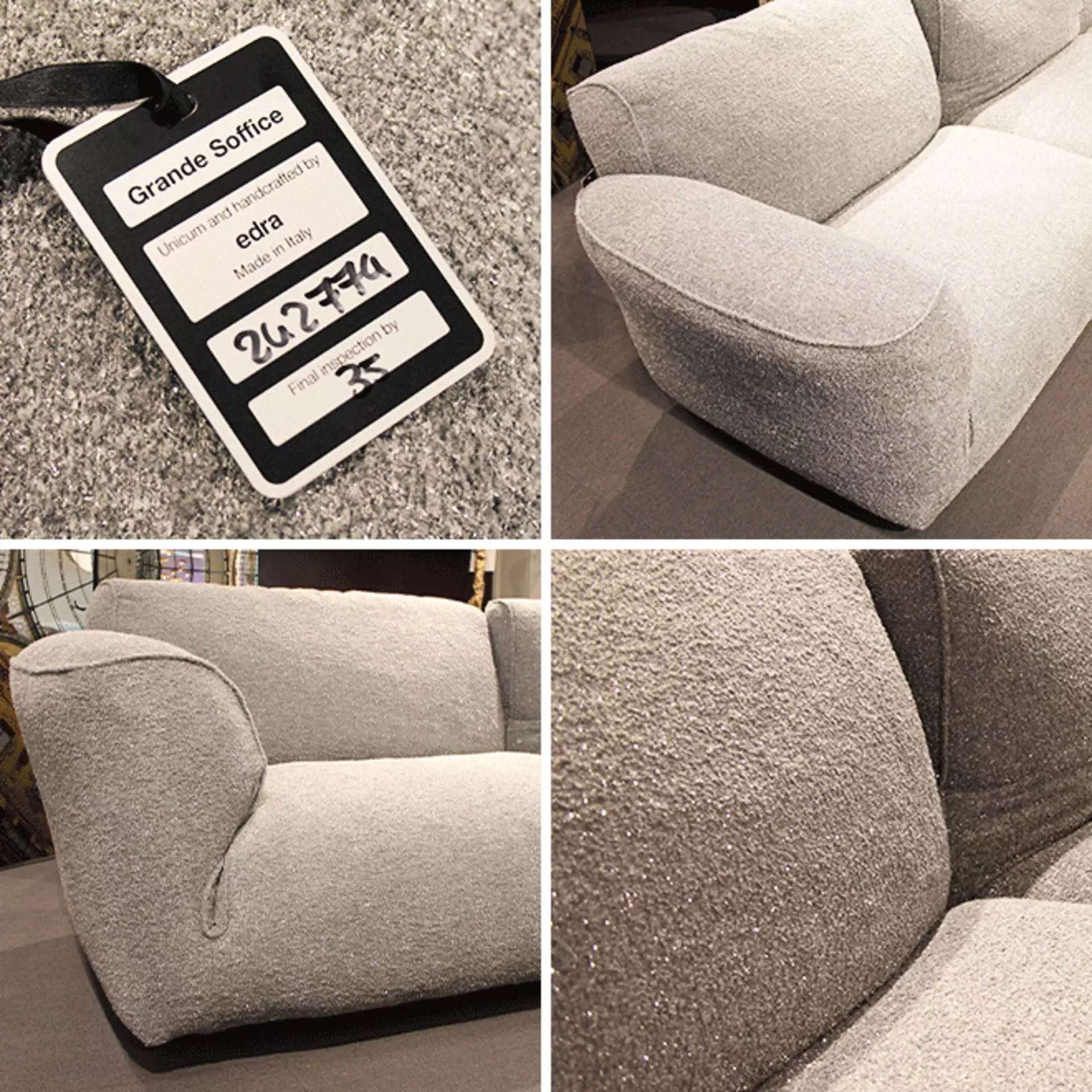 Handgemachter Komfort der Extraklasse: das Grande Soffice Sofa von Edra