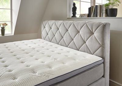 2. Bild von Boxspringbett ca. 214 x 104 x 180 cm Sun Garden silber