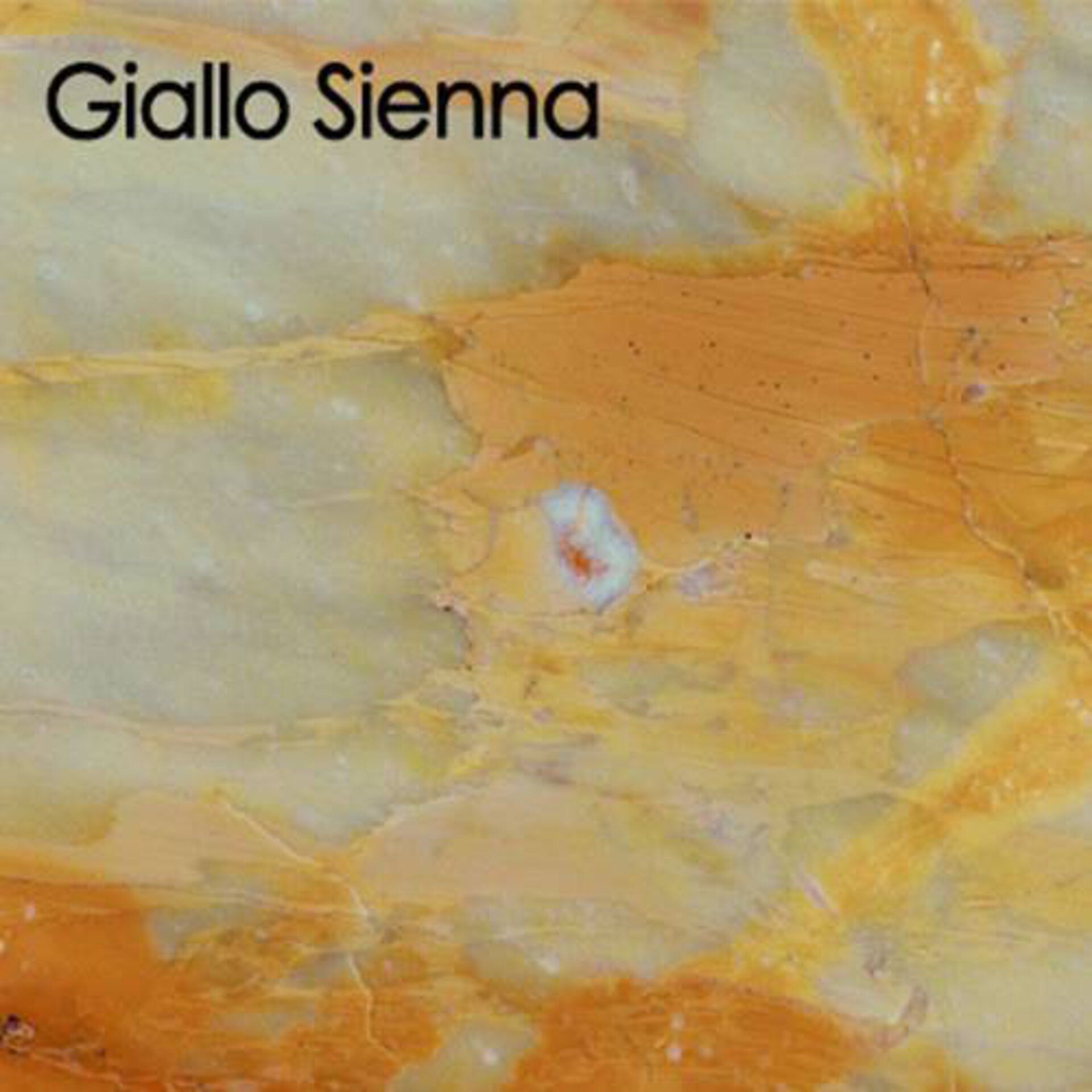 Arbeitsplatte aus Glas in der gelb-beige marmorierten Optik Giallo Sienna