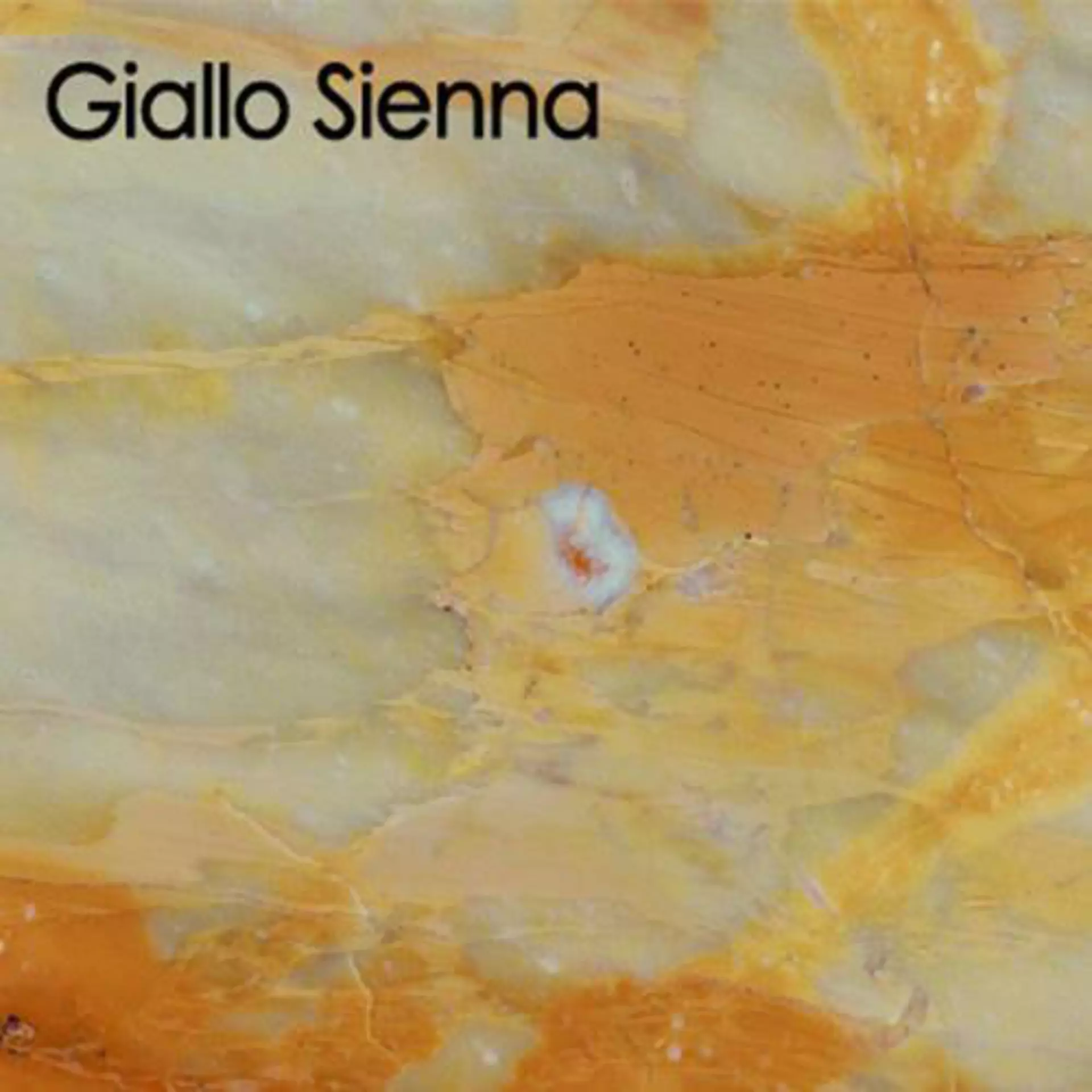 Arbeitsplatte aus Glas in der gelb-beige marmorierten Optik Giallo Sienna