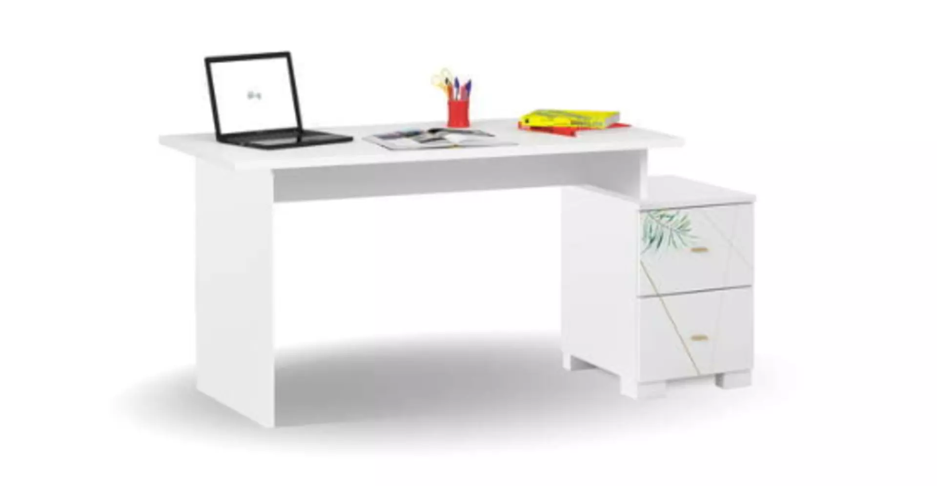Schreibtisch FLEX WHITE Meblik Holzwerkstoff 138 x 75 x 67 cm