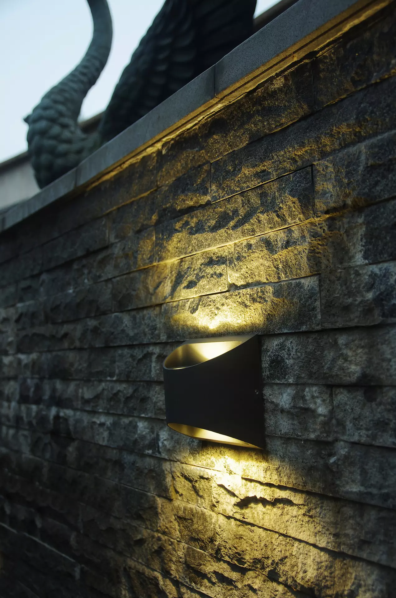 Wand-Aussenleuchte DODD Eco-Light Metall 13 x 12 x 7 cm
