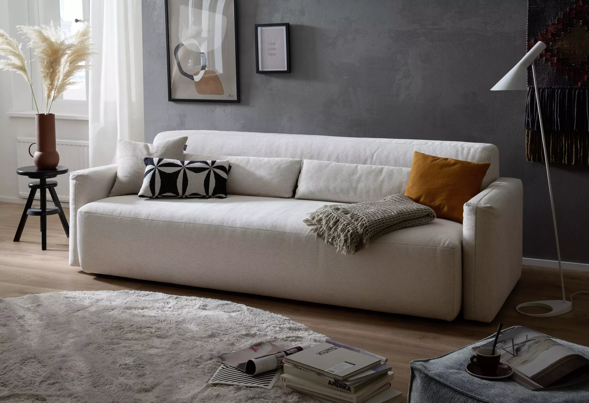 Schlafsofa ARNE LASCONDO Textil 108 x 75 x 233 cm