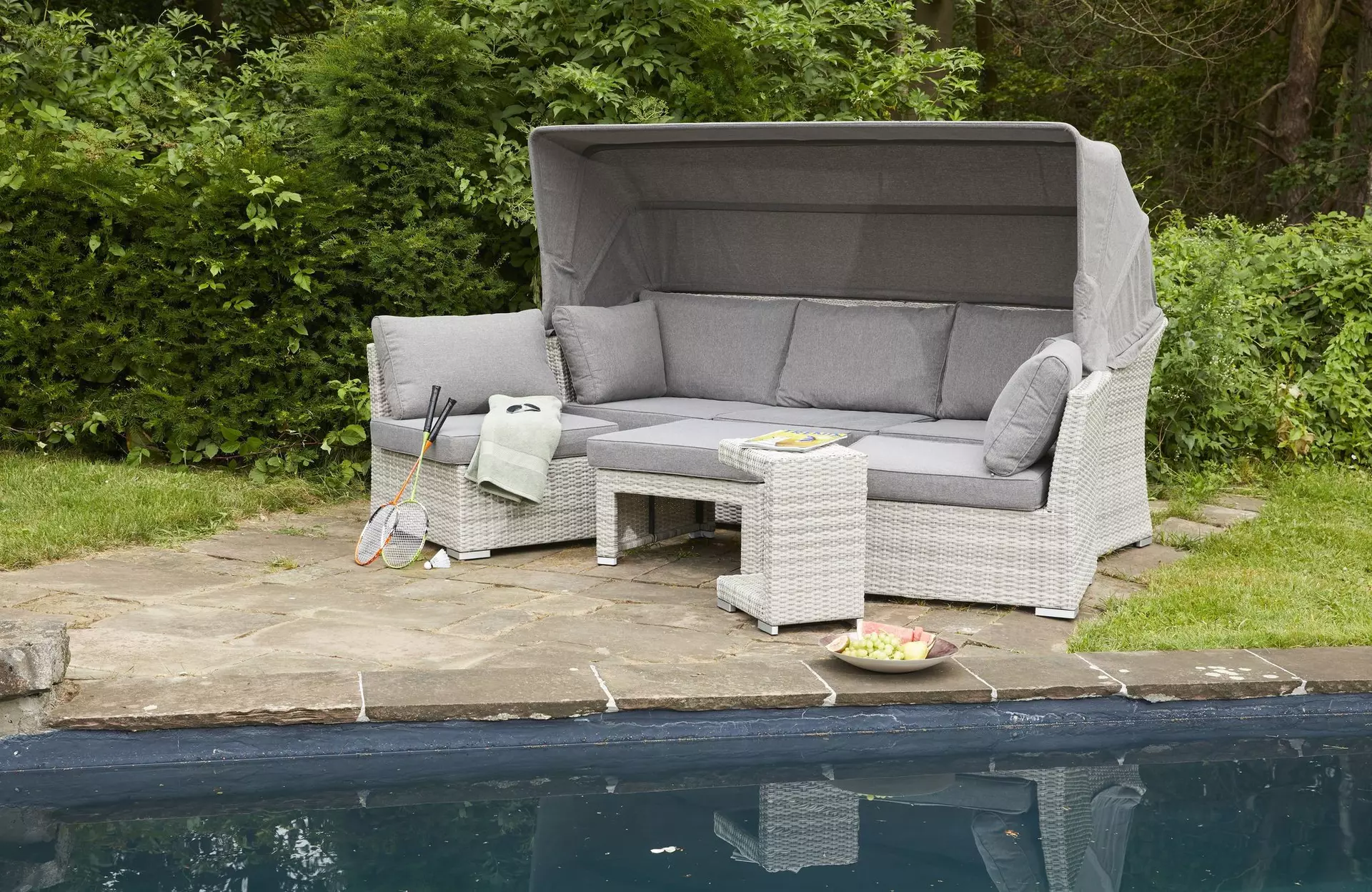 Loungeinsel Parma Outdoor Metall 215 x 82 x 140 cm