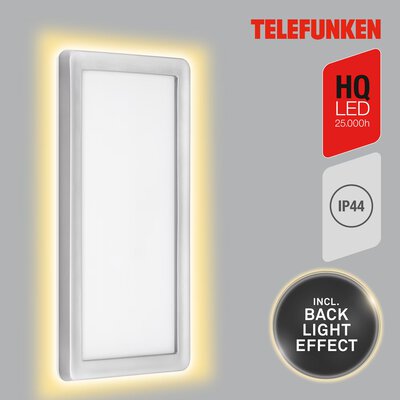 Bild von Wand-Aussenleuchte LED silber