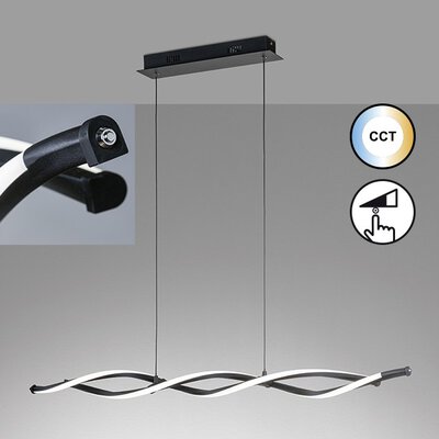 2. Bild von Hängeleuchte LED Tastdimmer schwarz