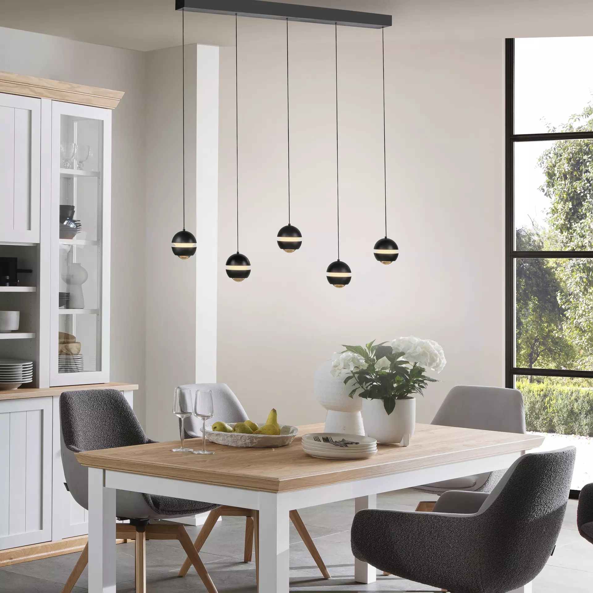 Hängeleuchte SW LINI SCHÖNER WOHNEN-Kollektion Kunststoff 10 x 220 x 110 cm