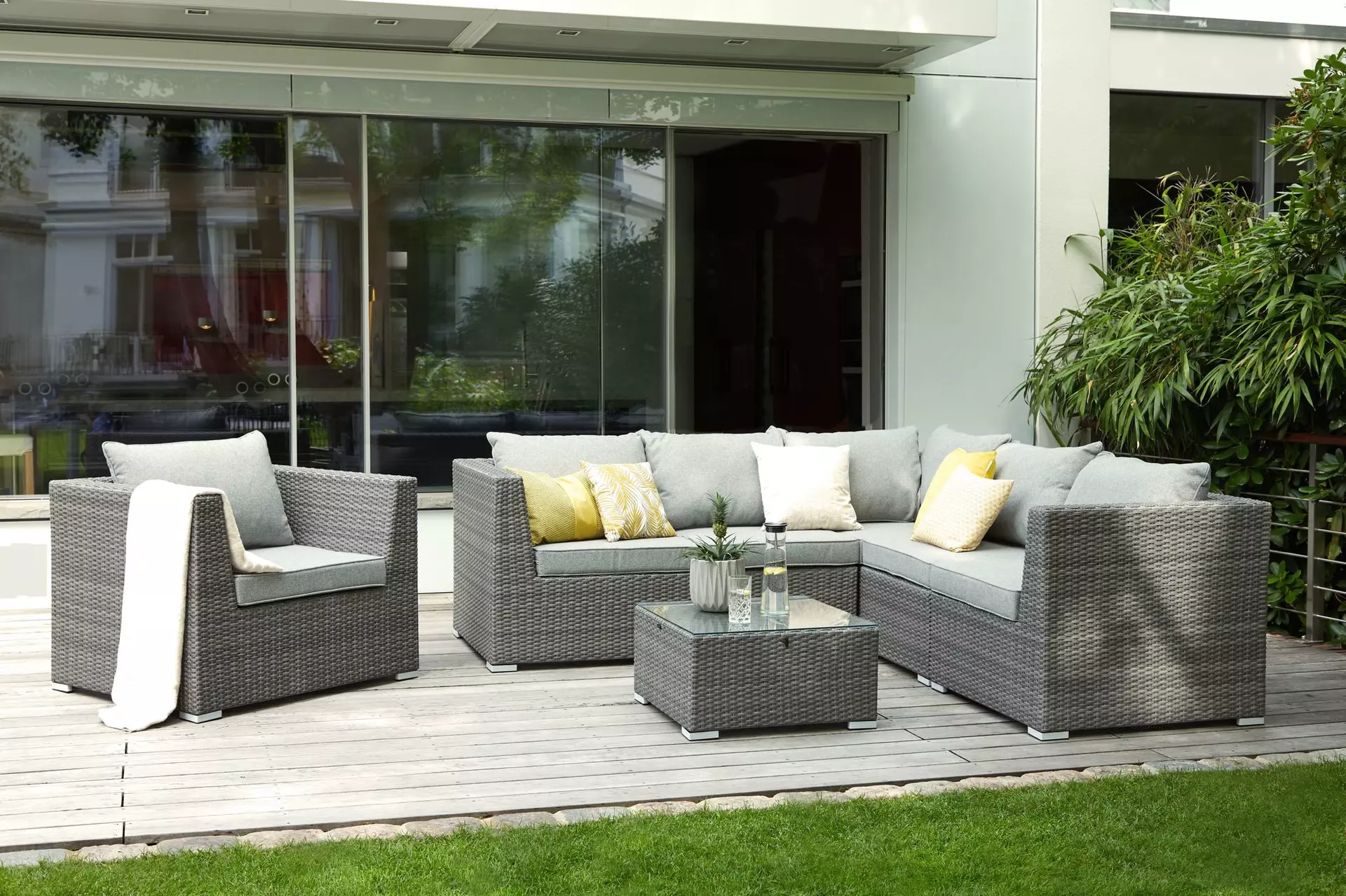 Loungehocker RUEGEN Outdoor Metall 66 x 44 x 66 cm