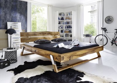 Bild von Bett ca. 225 x 86 x 200 cm Dreamoro braun