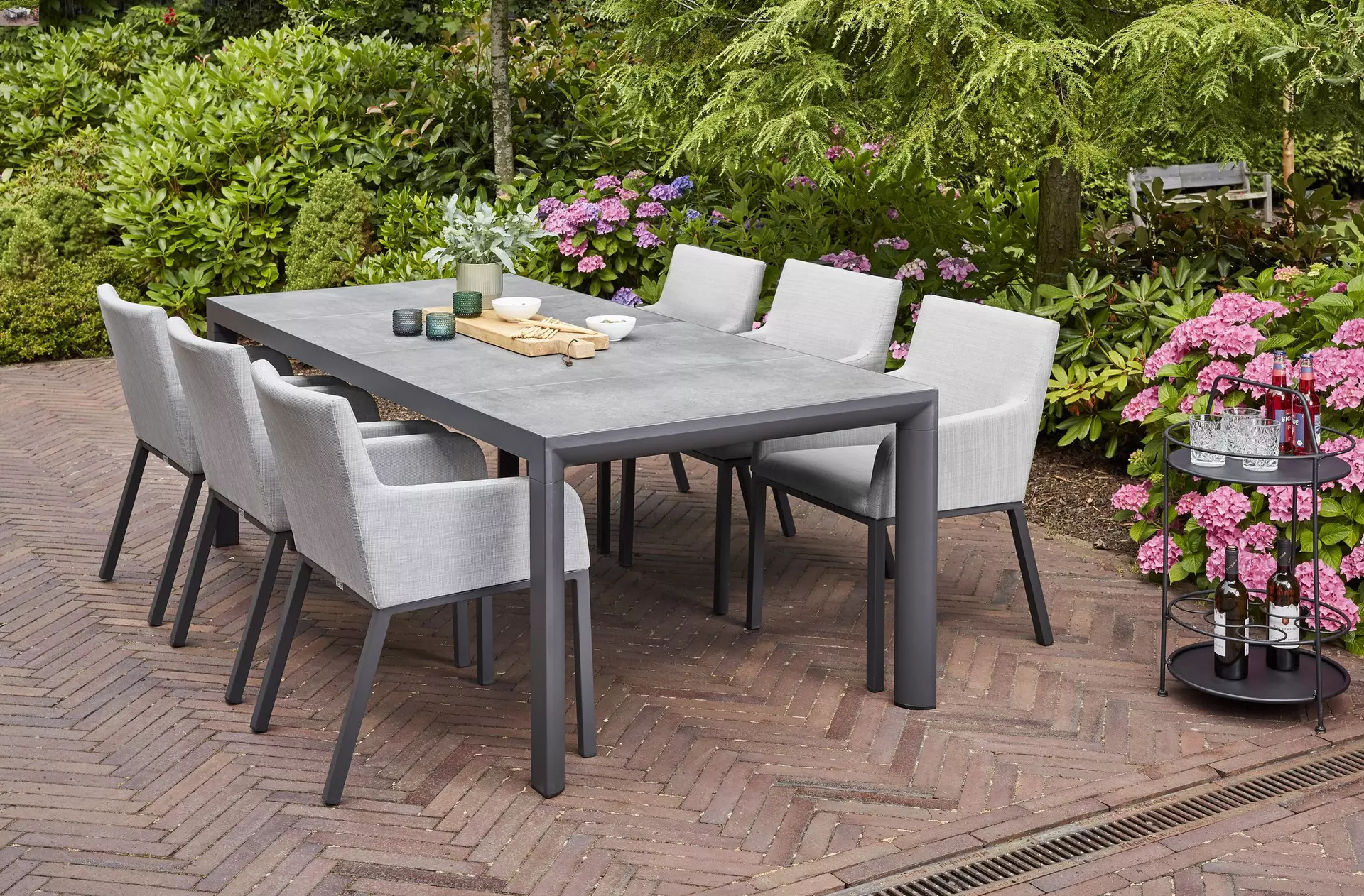 Gartentisch CARLOS Siena Garden Metall 100 x 74 x 220 cm