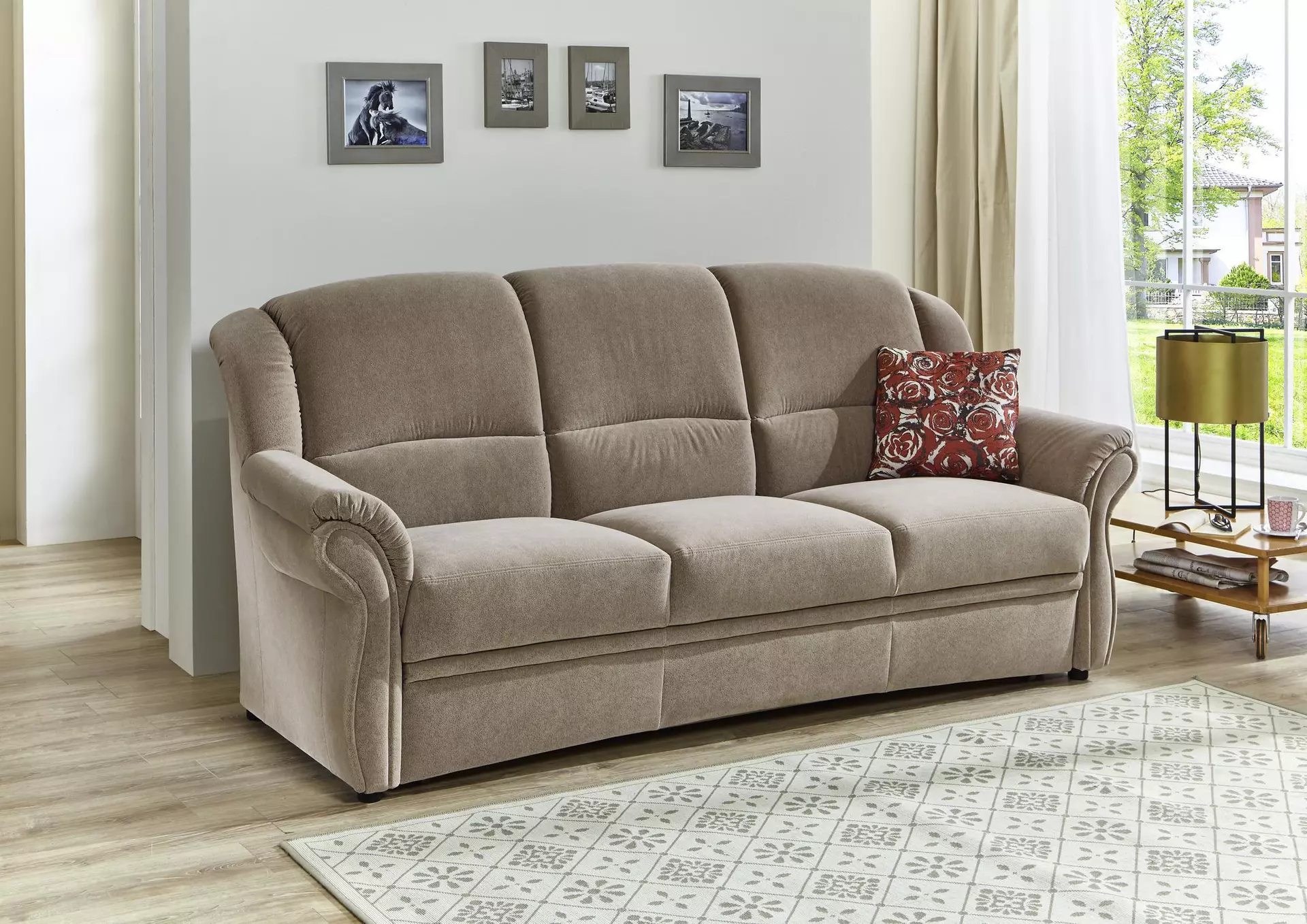 Sofa 3-Sitzer PP_HS12005 Systempolster Textil 89 x 105 x 214 cm
