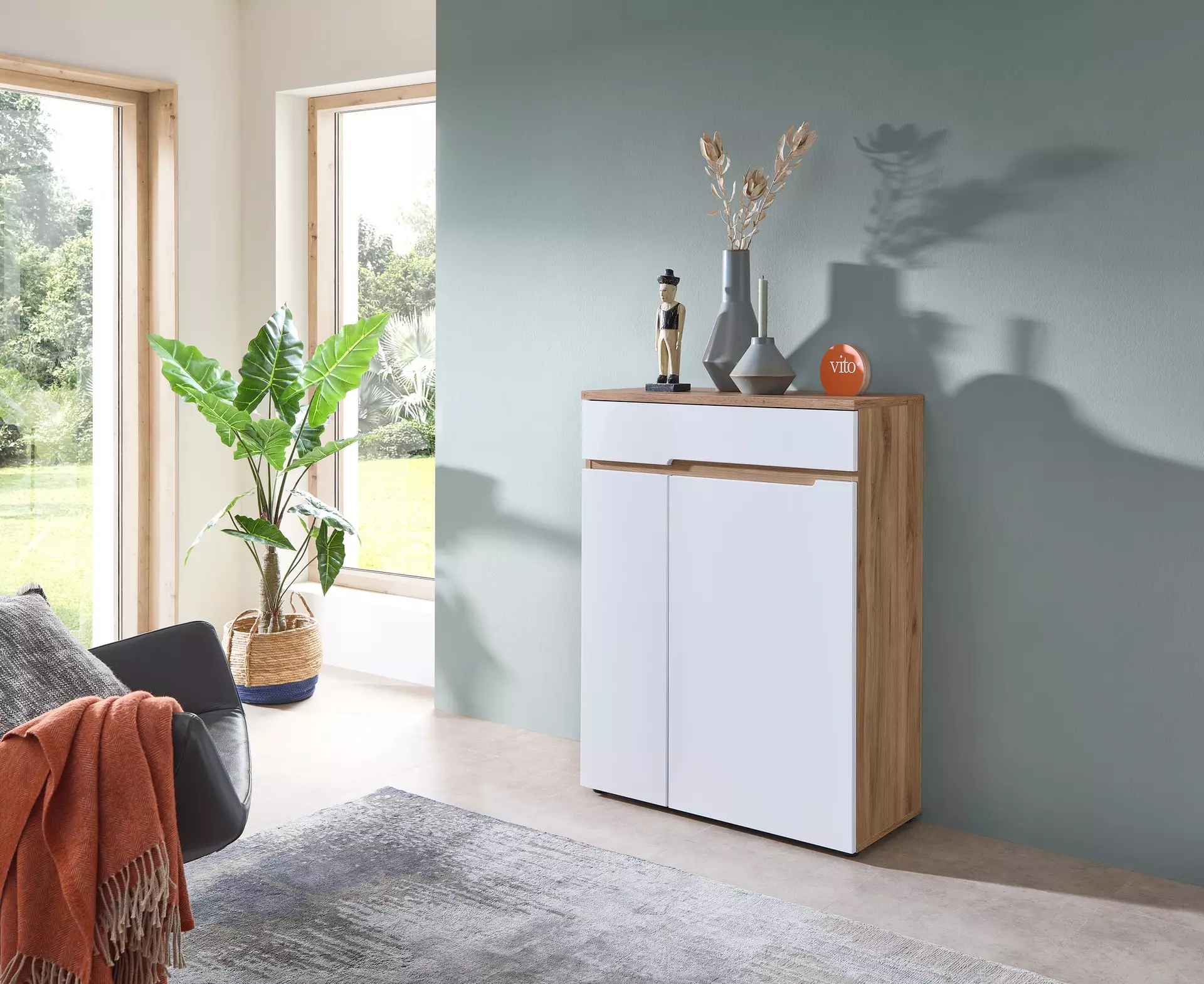 Kommode CLYDE Vito Holzwerkstoff 38 x 107 x 80 cm