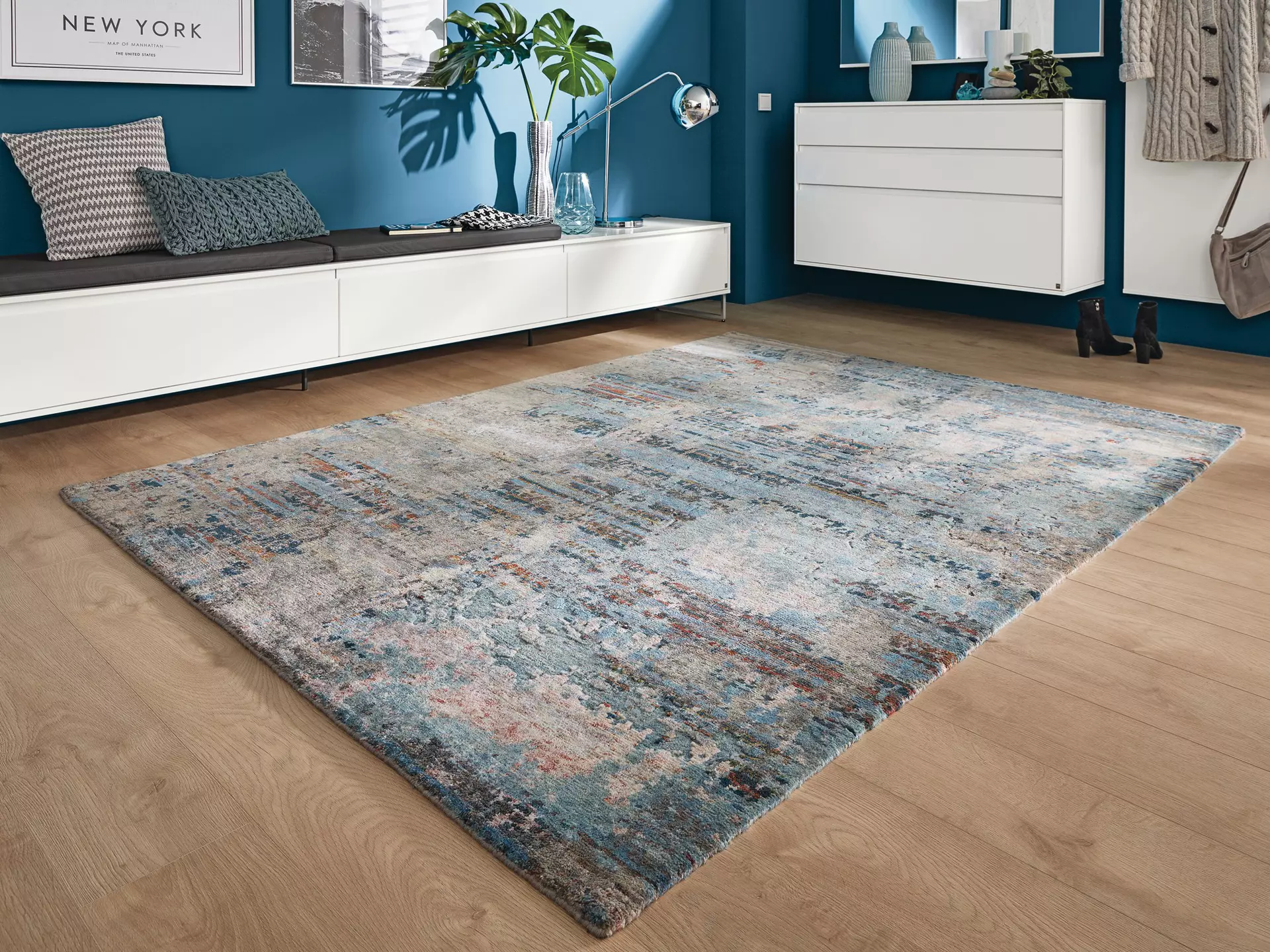 Handknüpfteppich Savannah Sileno Musterring Textil 170 x 240 cm