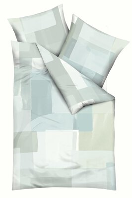 Bild von Satin-Bettwäsche MONDO grün