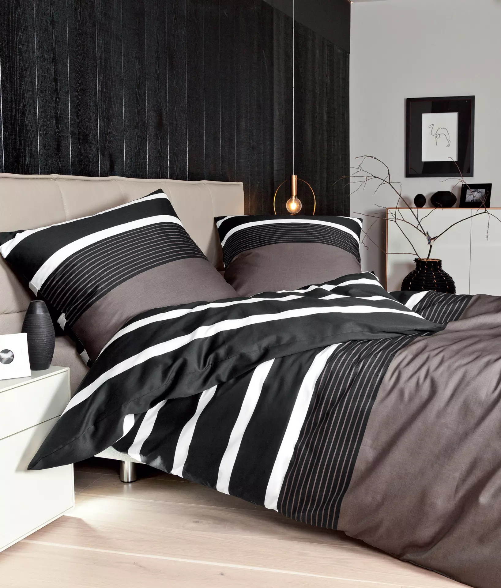 Satin-Bettwäsche J. D. Janine Textil 155 x 220 cm