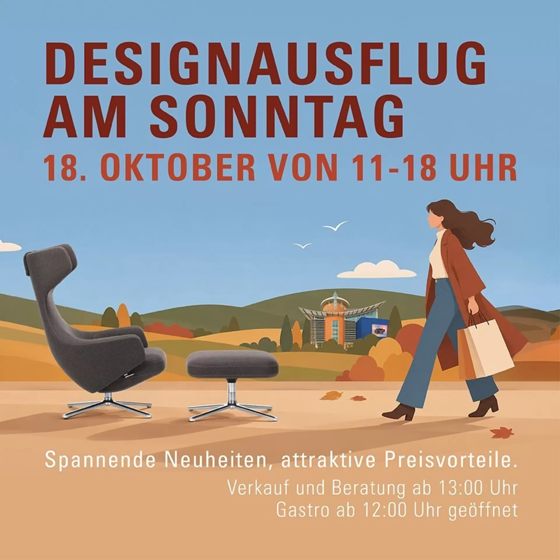 Designausflug am Sonntag: 18. Oktober ist verkaufsoffener Sonntag bei intern by inhofer in Senden