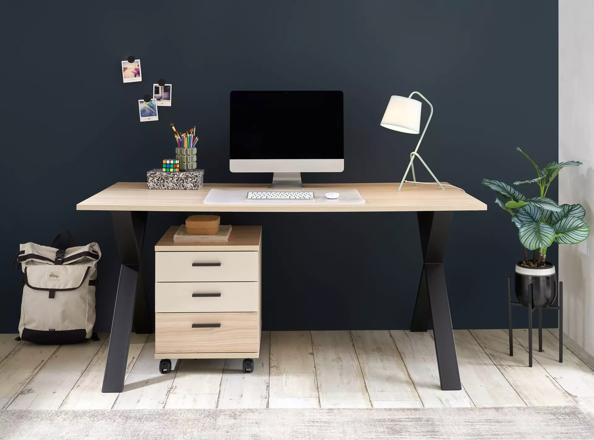 Rollcontainer Assume Vito Holzwerkstoff 50 x 50 x 43 cm