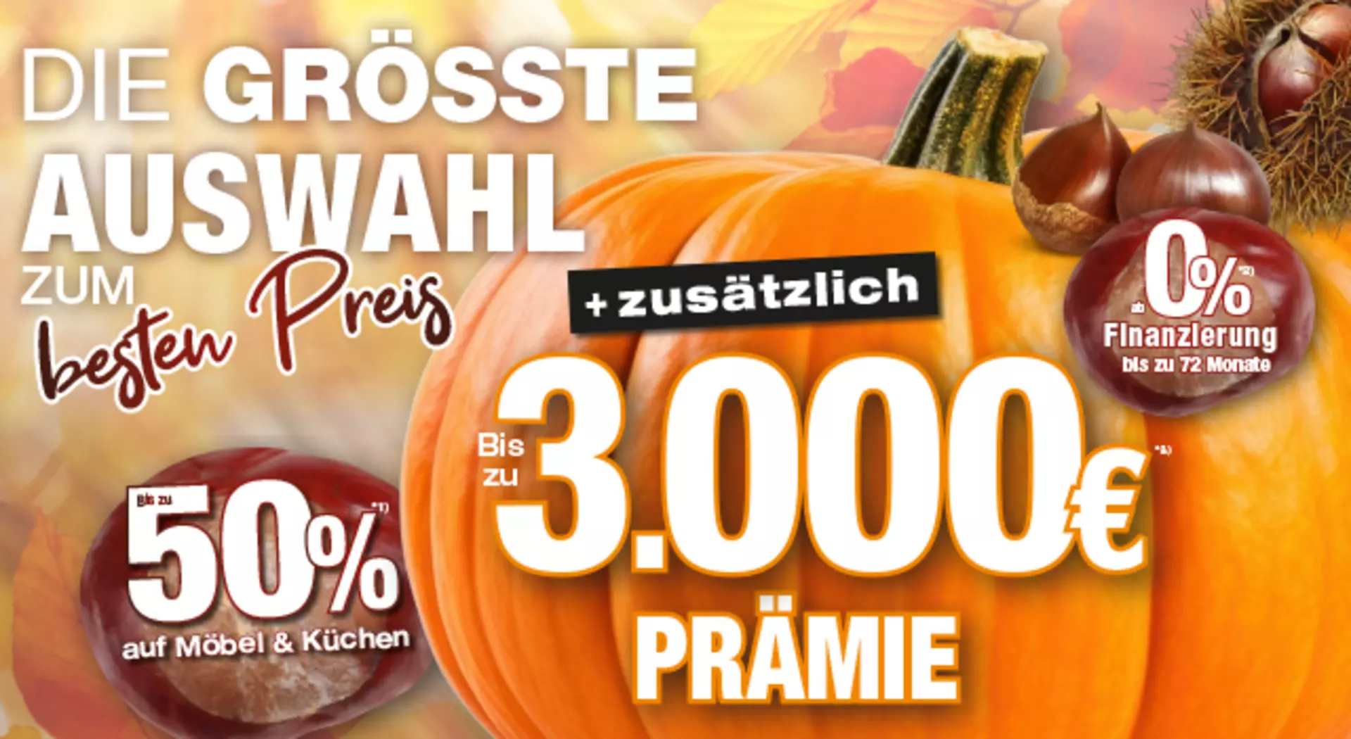 Jetzt bis 3000,-€ Prämie sichern. Nur bei Möbel Inhofer
