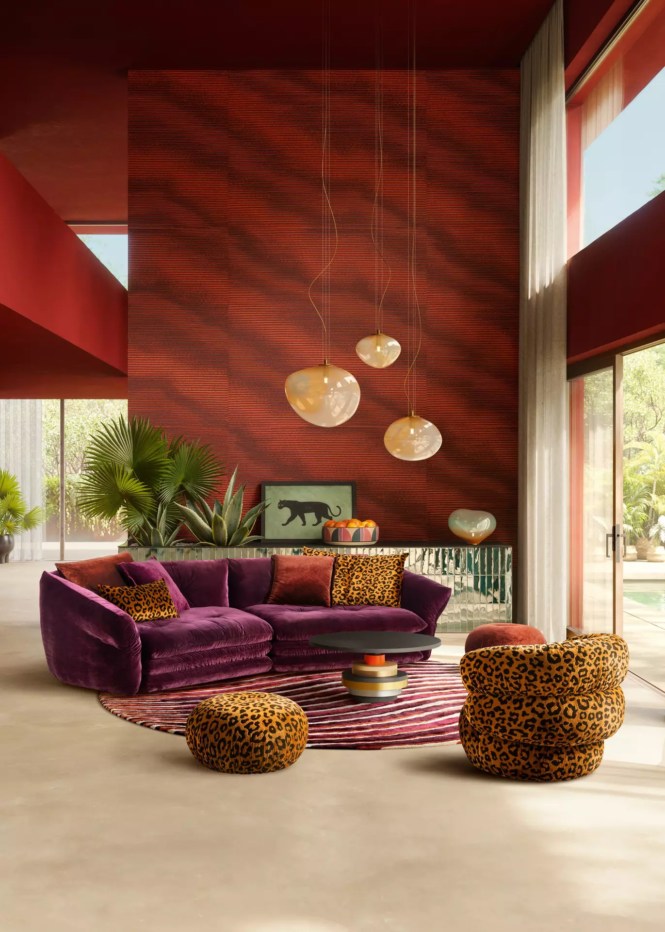 Polstergarnitur MANYARA Bretz Textil 190 x 85 x 341 cm