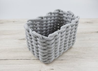 Bild von Korb Textil grau