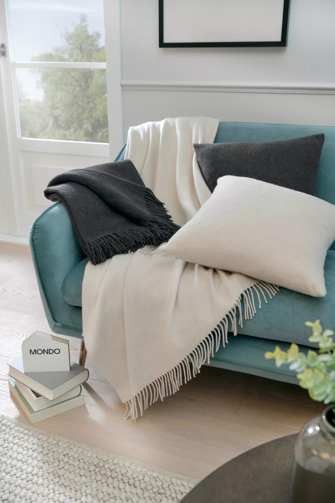 Plaid Kuja Uni BIEDERLACK Textil 130 x 170 cm